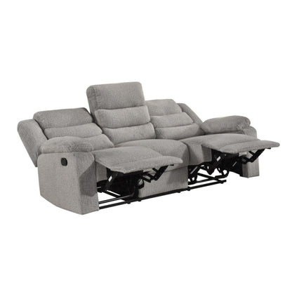 Tyrone Manual Reclining Sofa M99072 - Brown-Grey