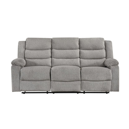 Tyrone Manual Reclining Sofa M99072 - Brown-Grey