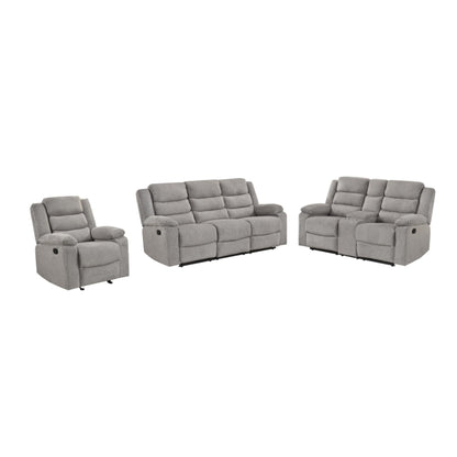Tyrone Manual Reclining Loveseat M99072 - Brown-Grey