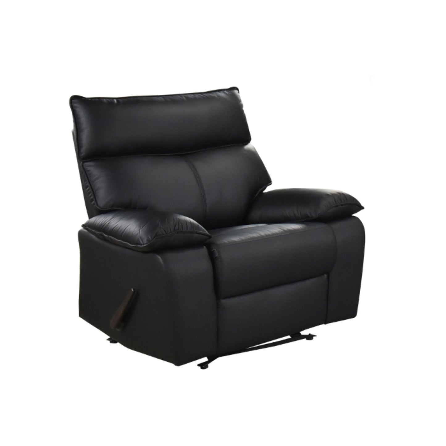 Kandra Manual Recliner M99087 (Genuine Leather) - Beige / Black
