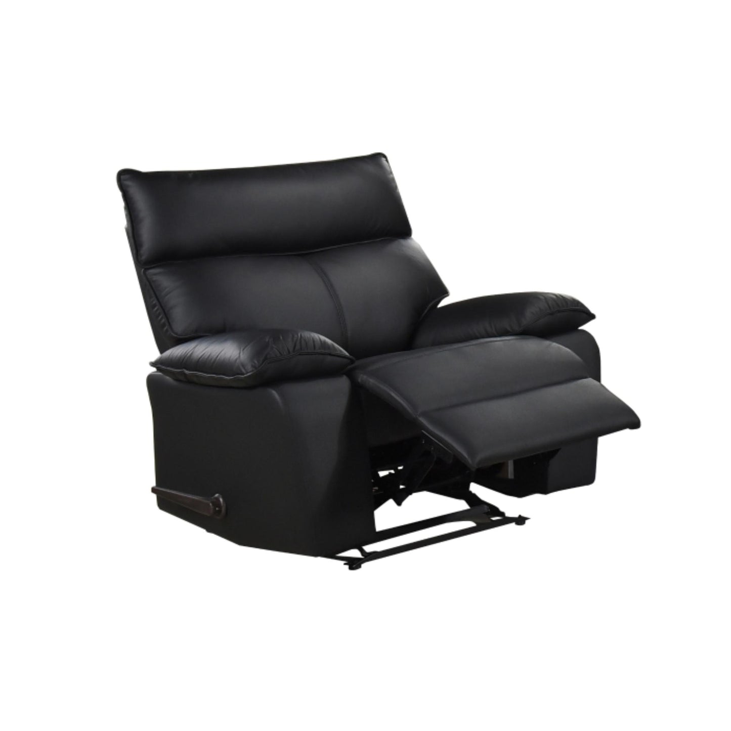 Kandra Manual Recliner M99087 (Genuine Leather) - Beige / Black