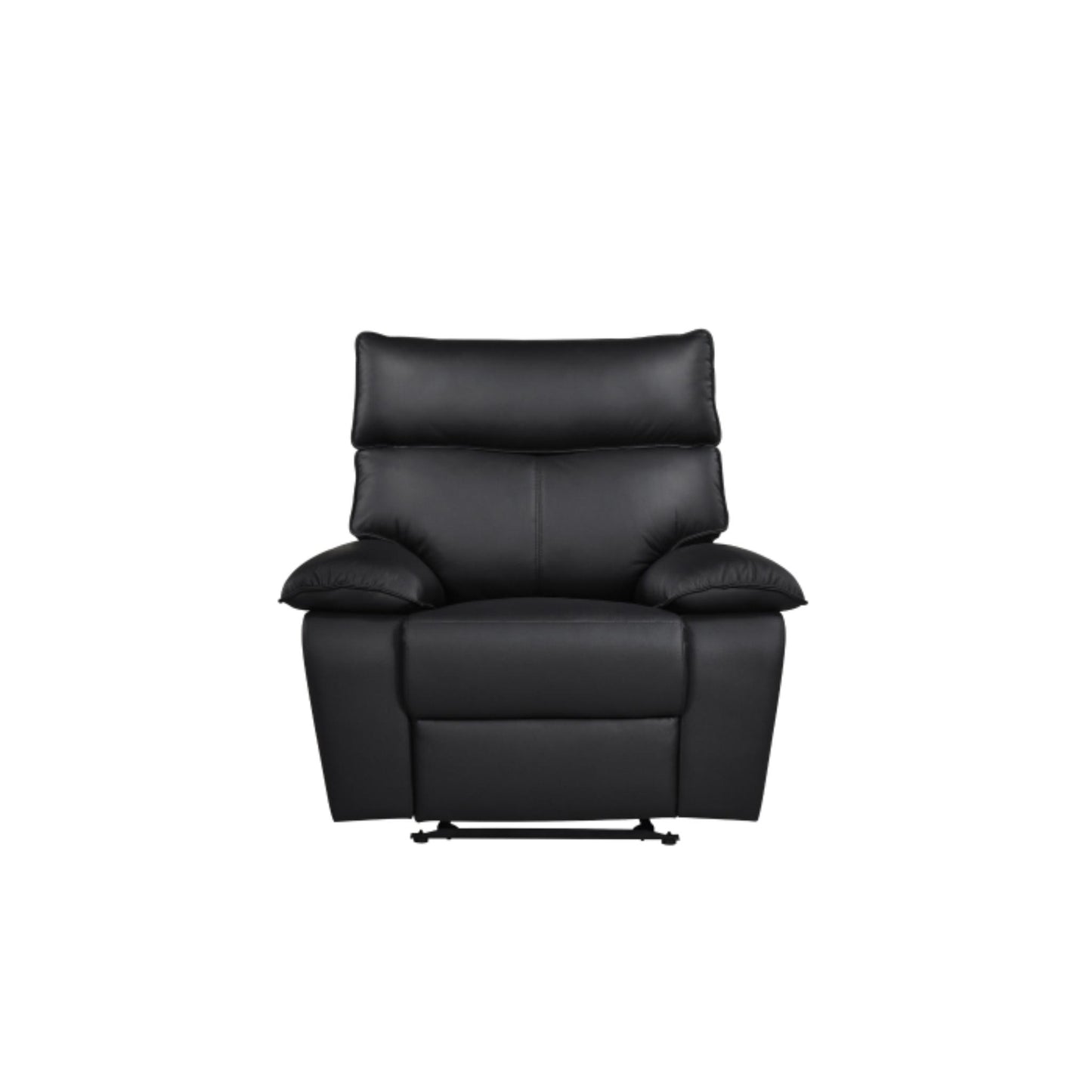 Kandra Manual Recliner M99087 (Genuine Leather) - Beige / Black