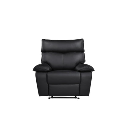 Kandra Manual Recliner M99087 (Genuine Leather) - Beige / Black