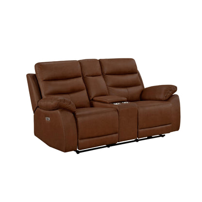 Hammond Power Reclining Loveseat M99090 - Brown / Grey