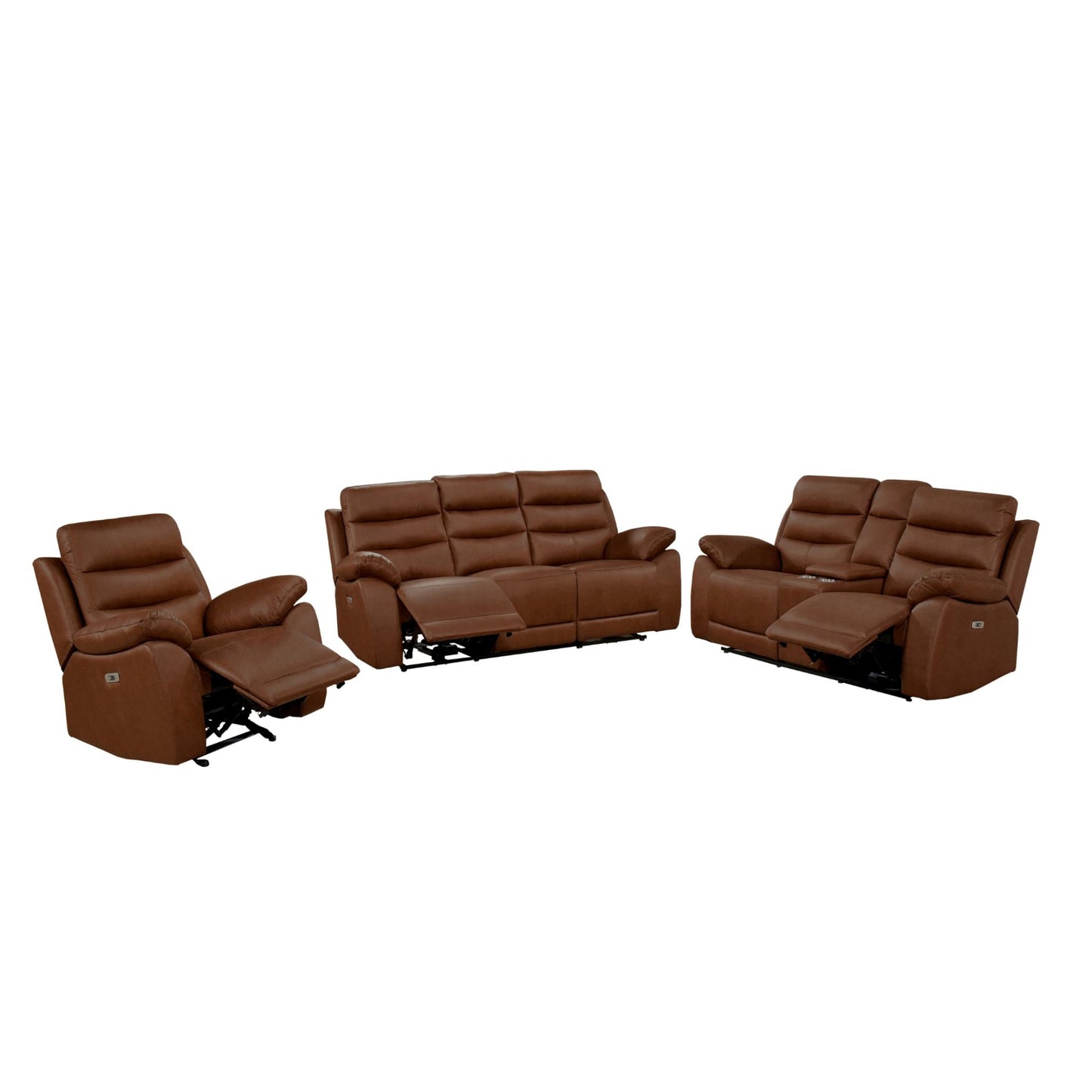 Hammond Power Reclining Loveseat M99090 - Brown / Grey