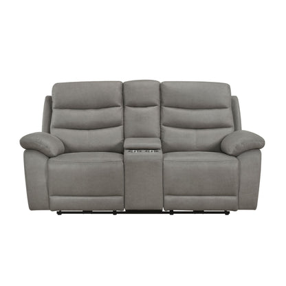 Hammond Power Reclining Loveseat M99090 - Brown / Grey