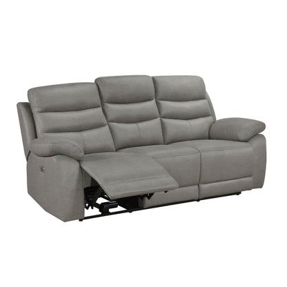 Hammond Power Reclining Sofa M99090 - Grey / Brown