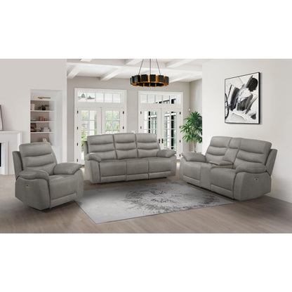 Hammond Power Reclining Sofa M99090 - Grey / Brown