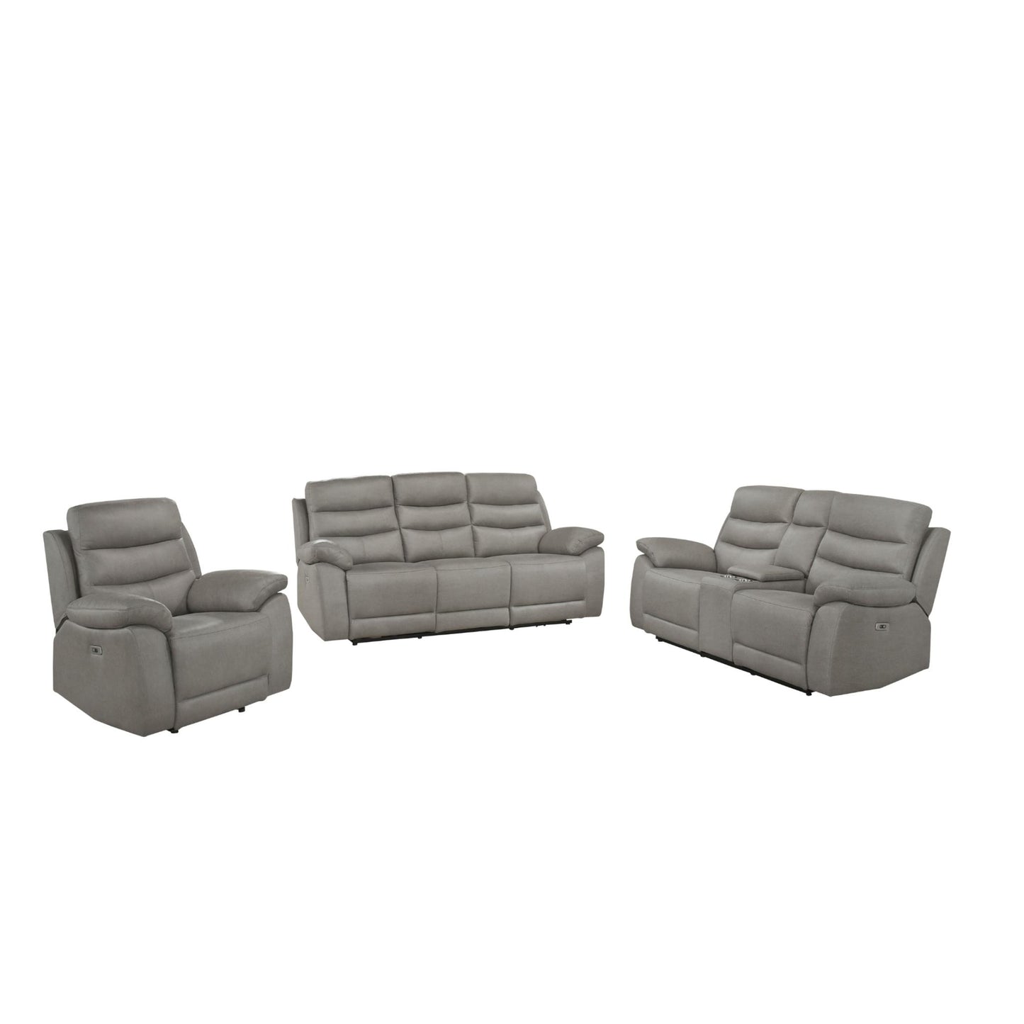 Hammond Power Reclining Loveseat M99090 - Brown / Grey