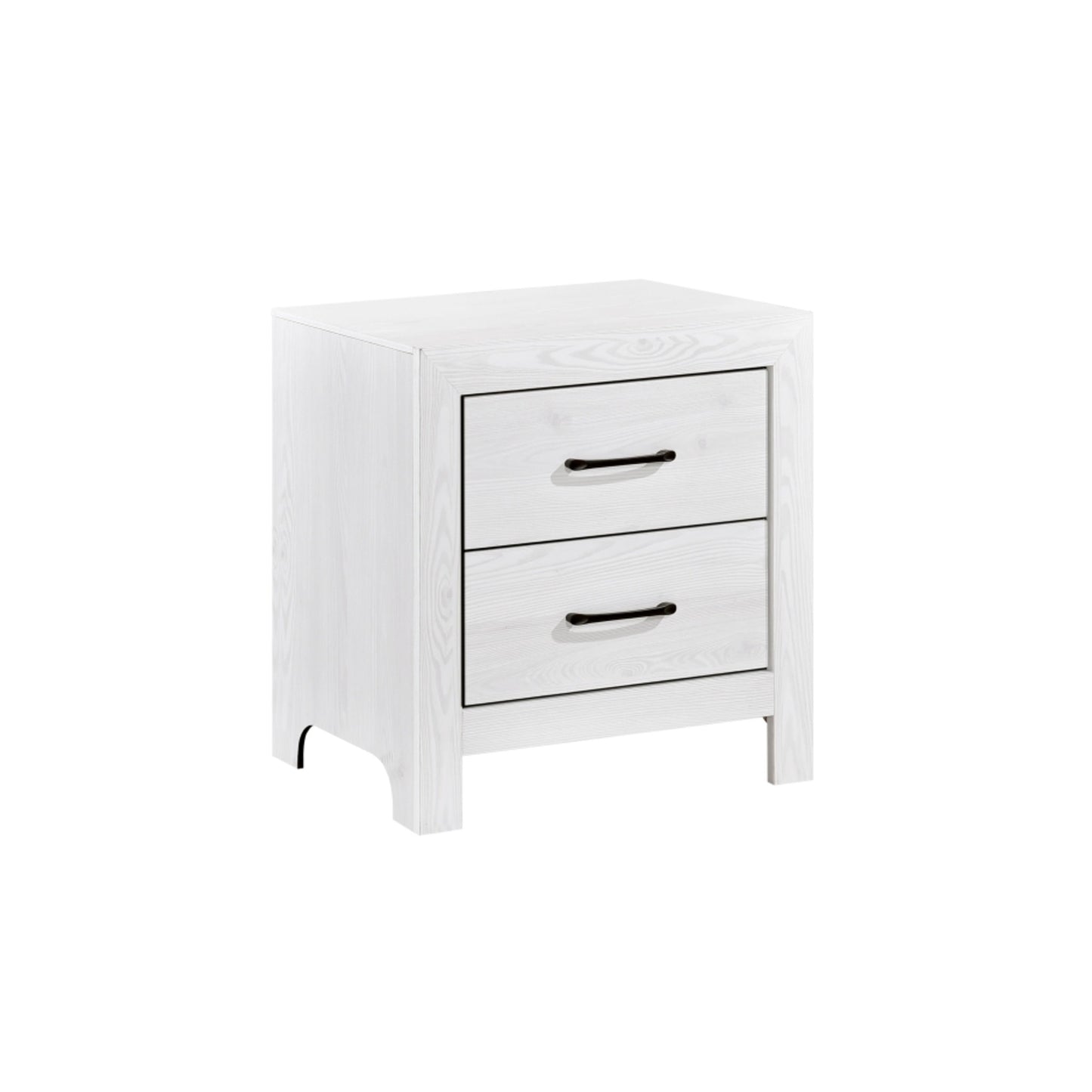 Pearl Luxe King 6pc Bedroom Set - 1534WH - White / Grey / Rustic Brown / Natural