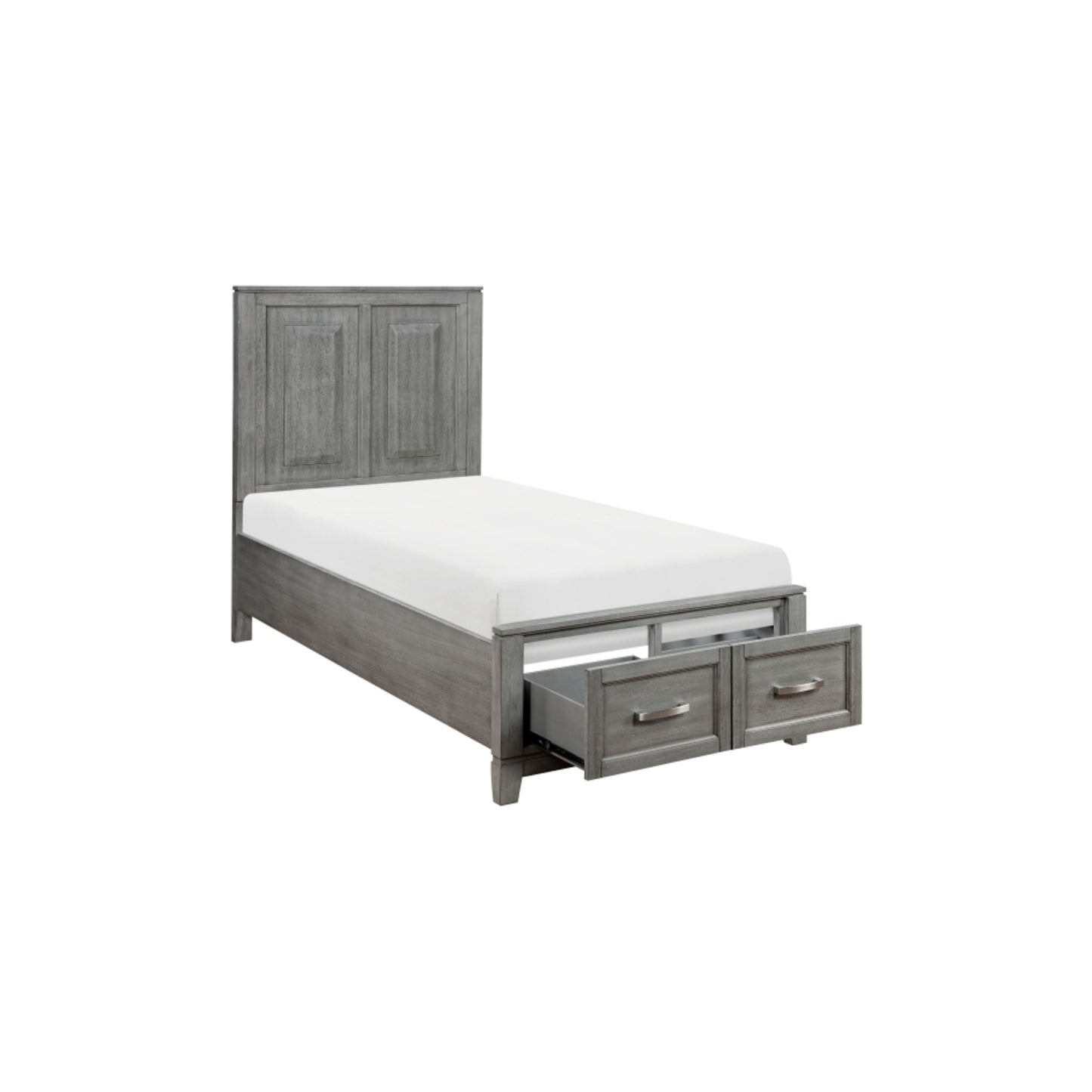 Moonlight Queen 6pc Bedroom Set - 1450 - White / Grey