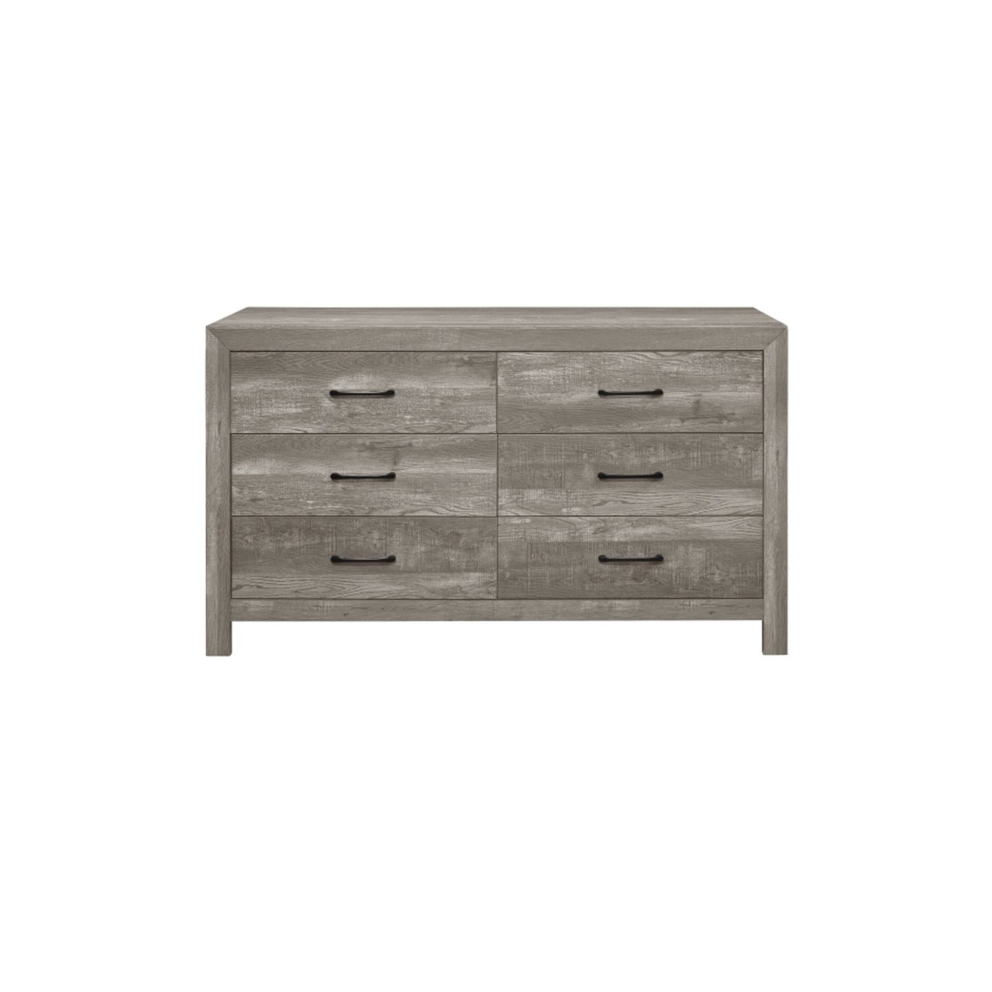 Urban Twin 6pc Bedroom Set - 1534NPGY - White / Grey / Rustic Brown / Natural