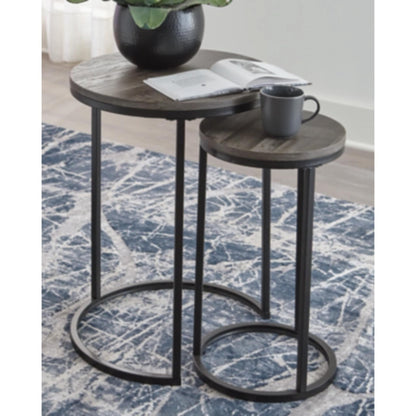 Briarsboro Accent Table Set - Black & Gray