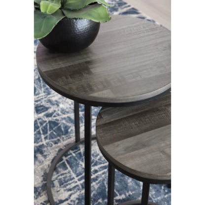 Briarsboro Accent Table Set - Black & Gray