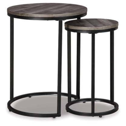 Briarsboro Accent Table Set - Black & Gray