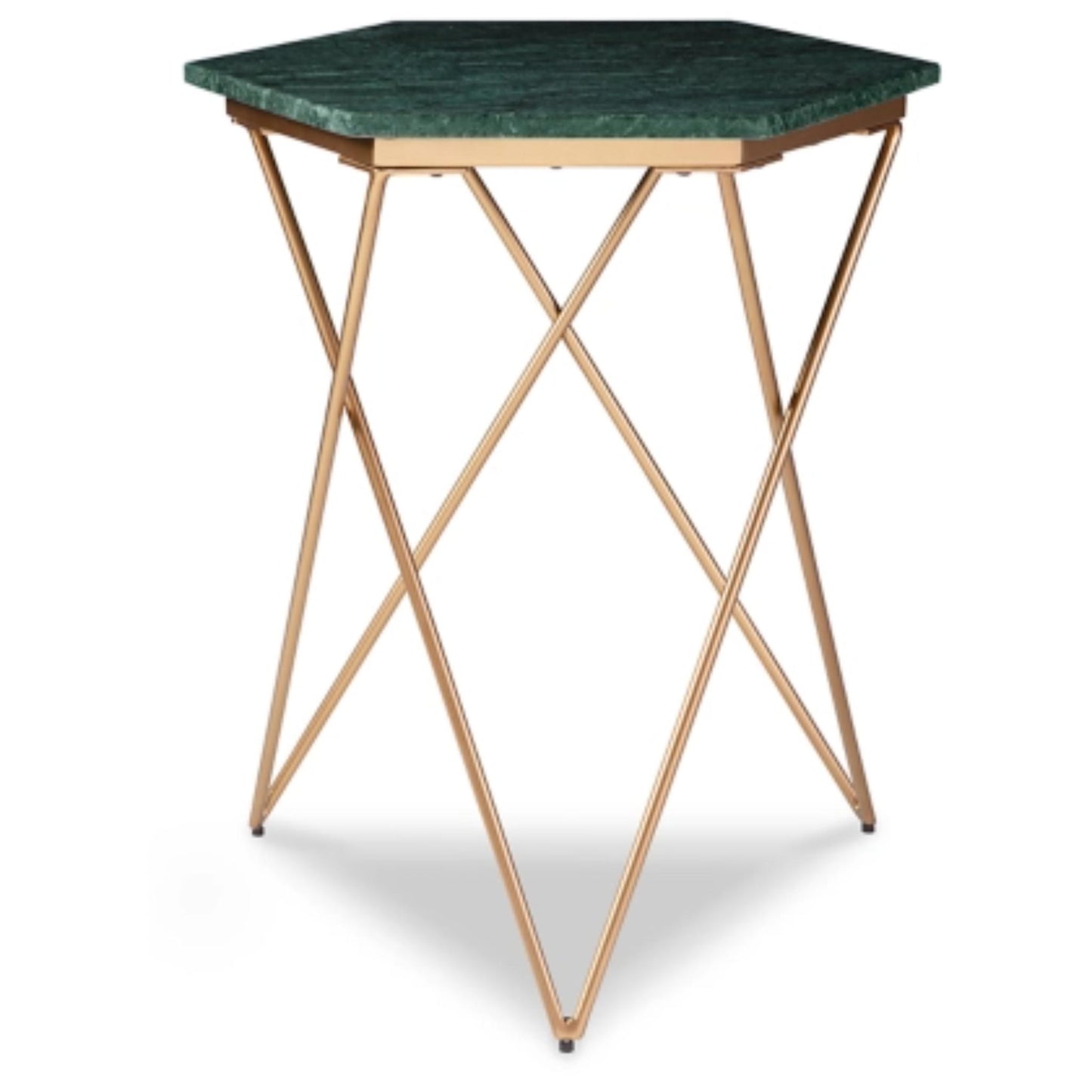 Engelton Accent Table - Green & Gold