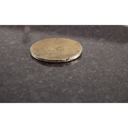 Lemkins Accent Table - Black & Antique Gold