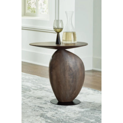 Cormmet Accent Table - Brown & Black