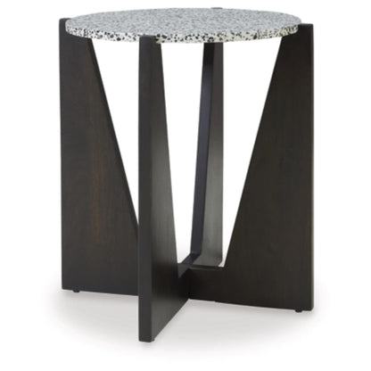 Tellrich Accent Table - Black & White
