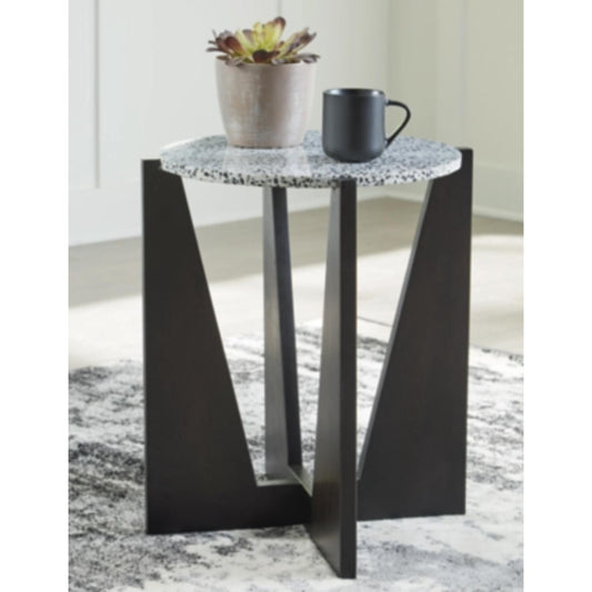 Tellrich Accent Table - Black & White