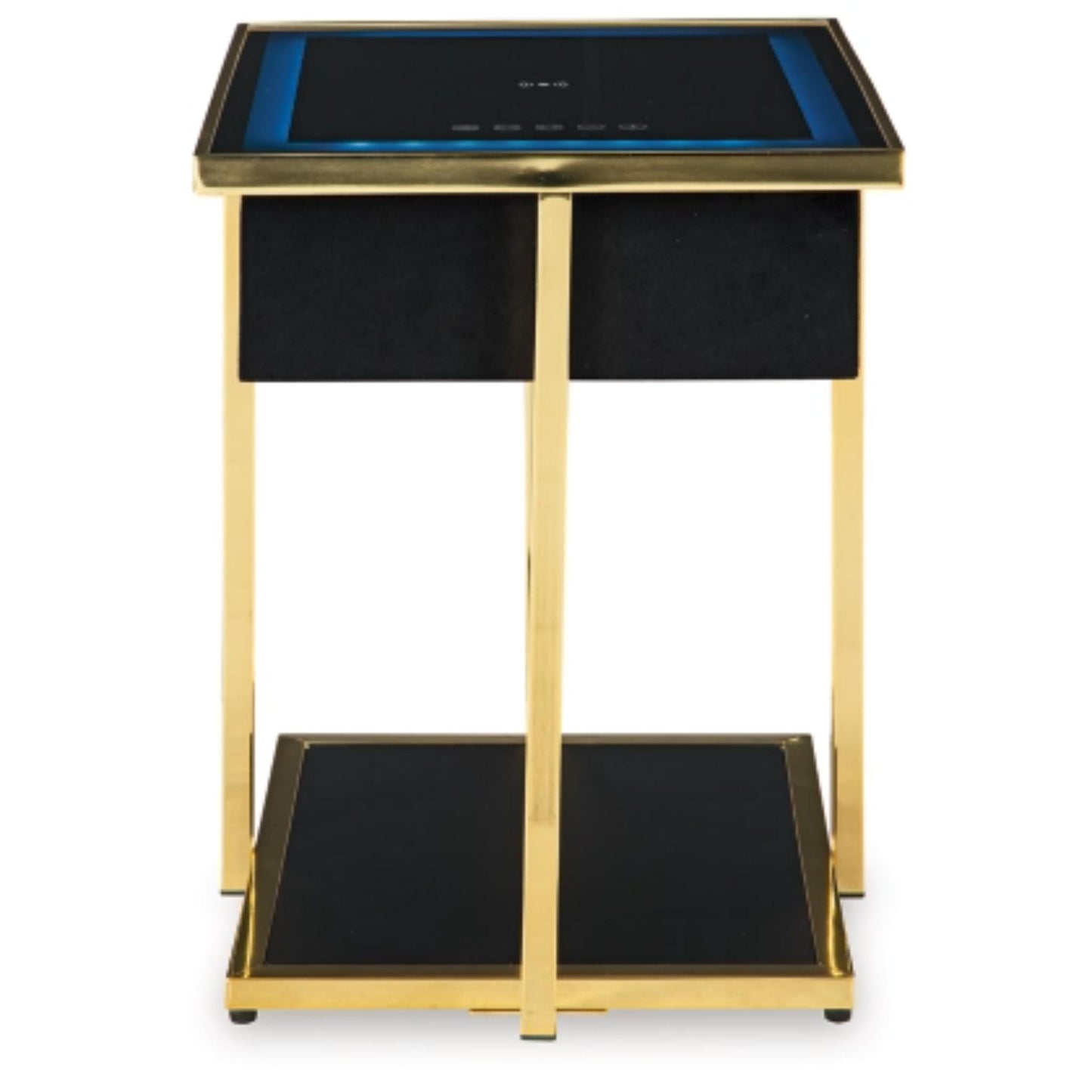 Rexwell Accent Table with Speaker - Black & Gold