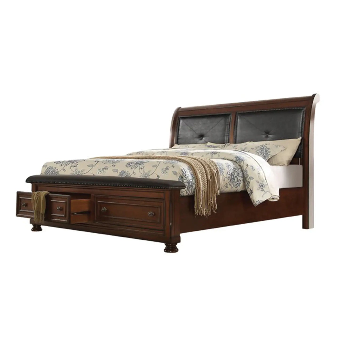 Austin Bedroom Set B852 (Dark Walnut)