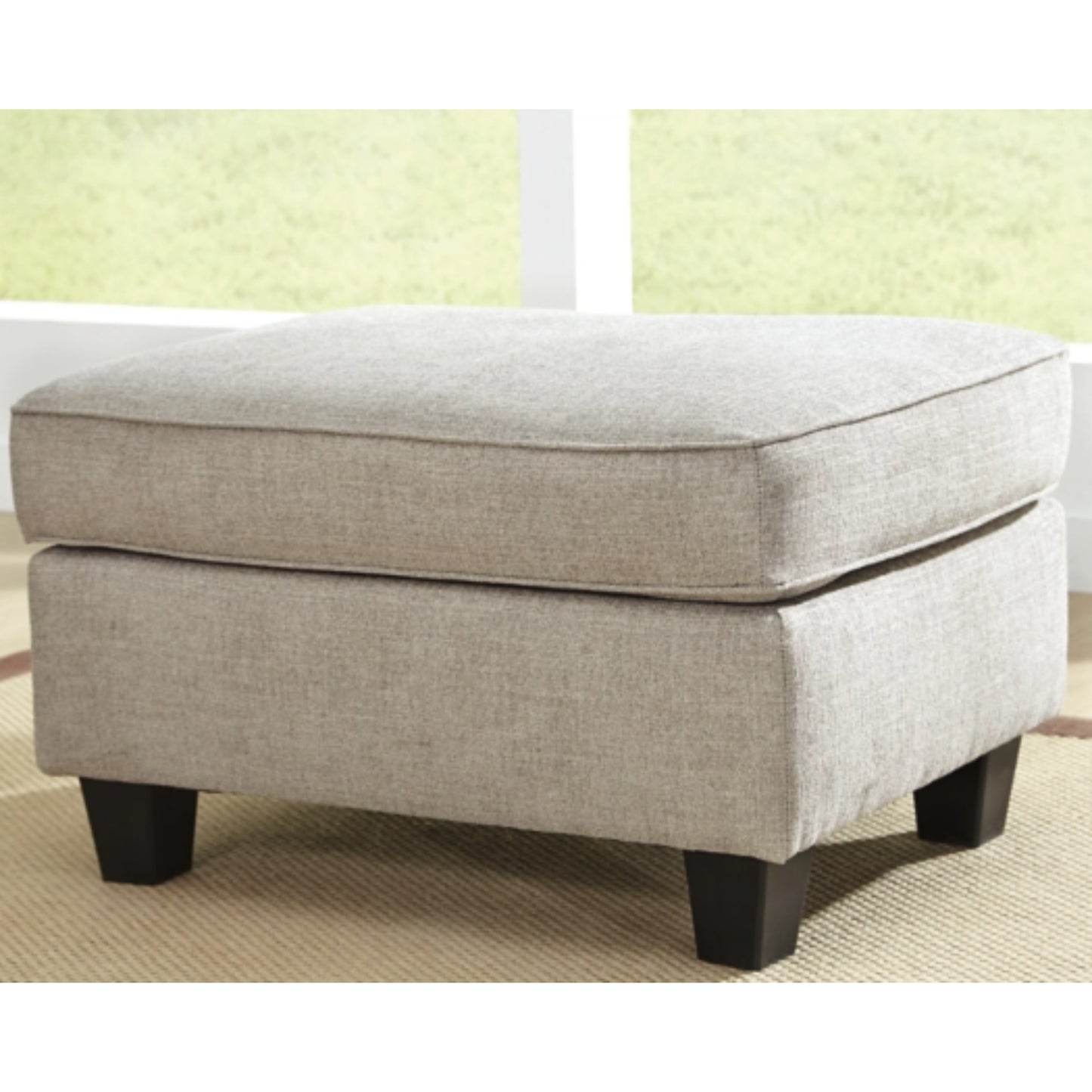 Abney Ottoman - Driftwood