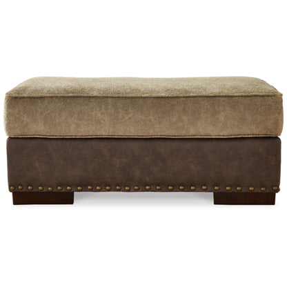 Alesbury Ottoman - Chocolate