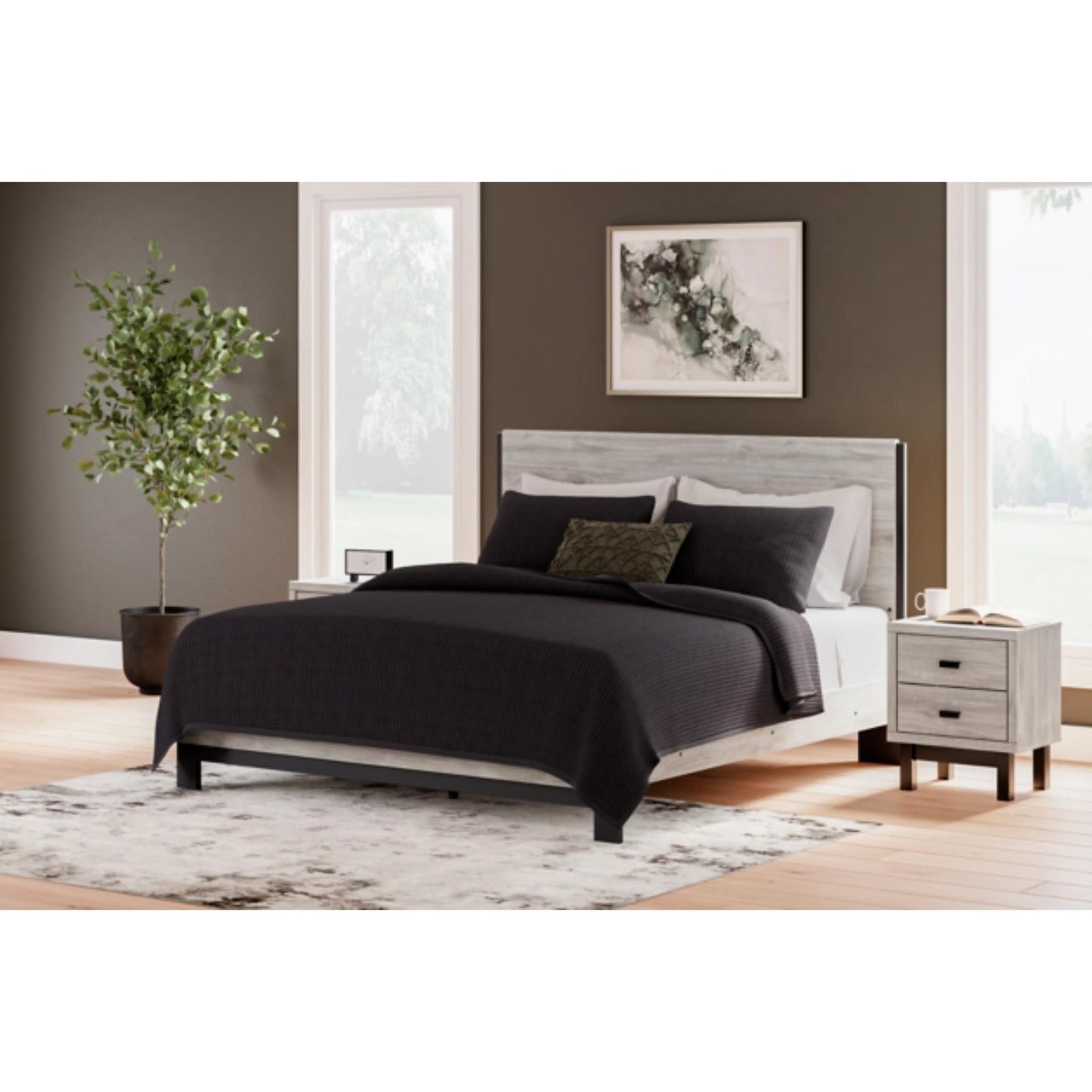 King Vessalli  Panel Bed