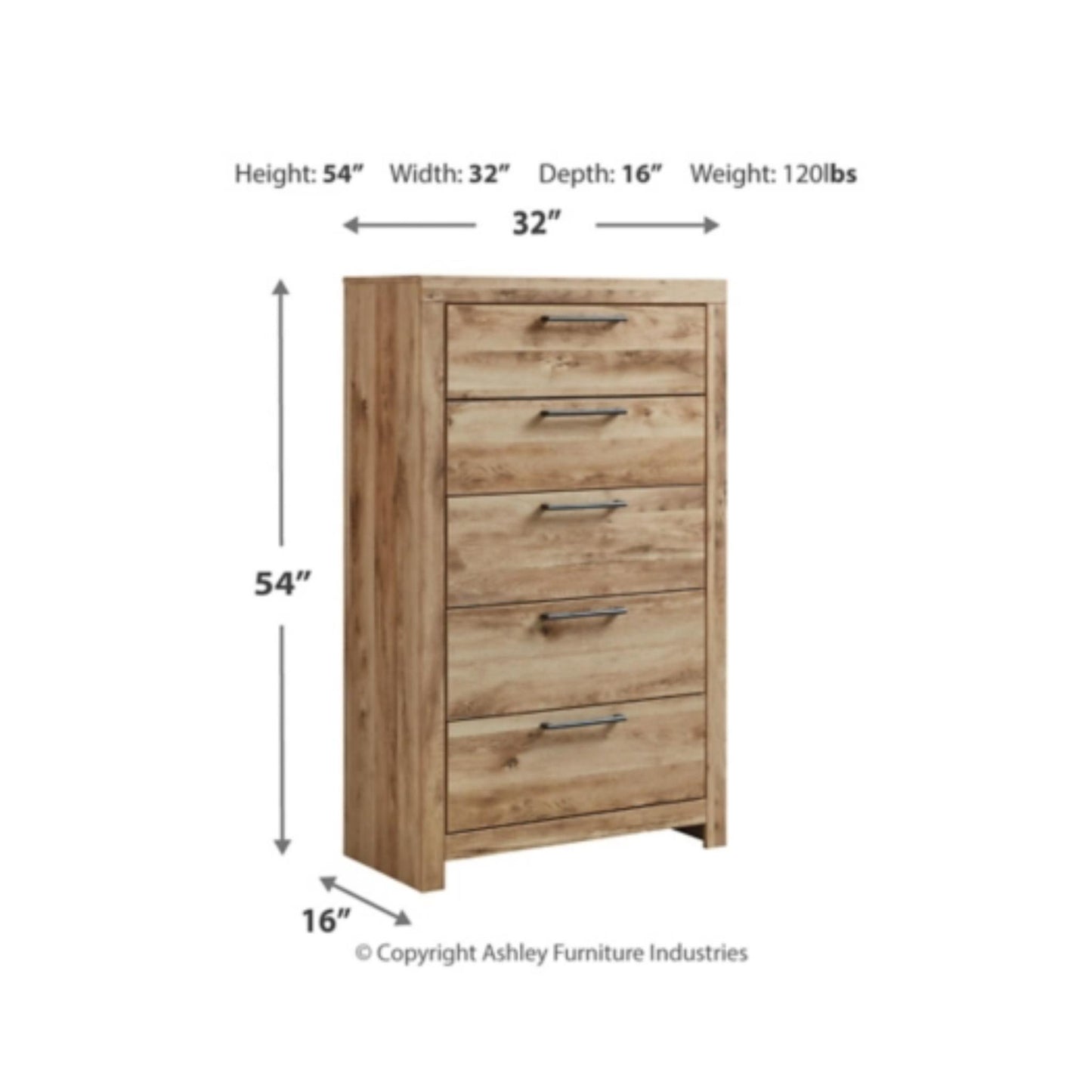 Hyanna Five Drawer Chest
