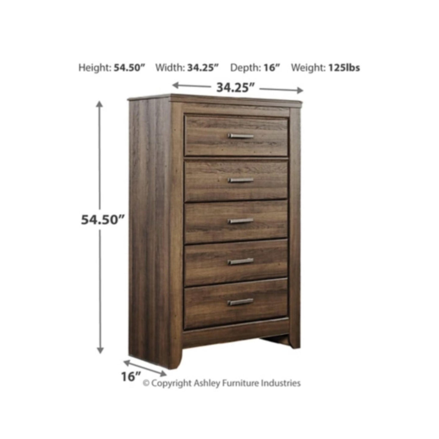 Juararo Five Drawer Chest