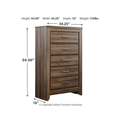 Juararo Five Drawer Chest