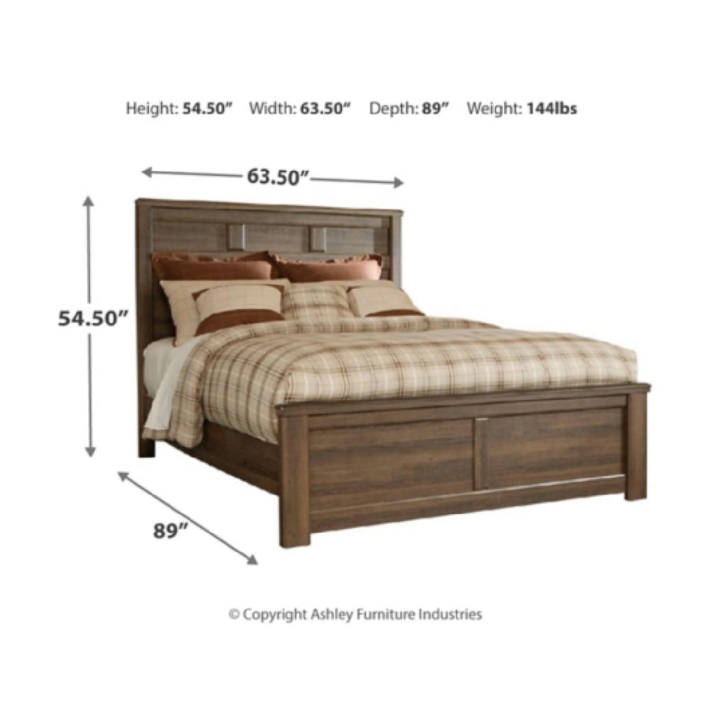 Queen Juararo Panel Bed