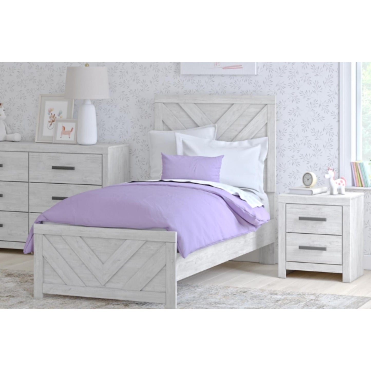 Twin Cayboni Panel Bed