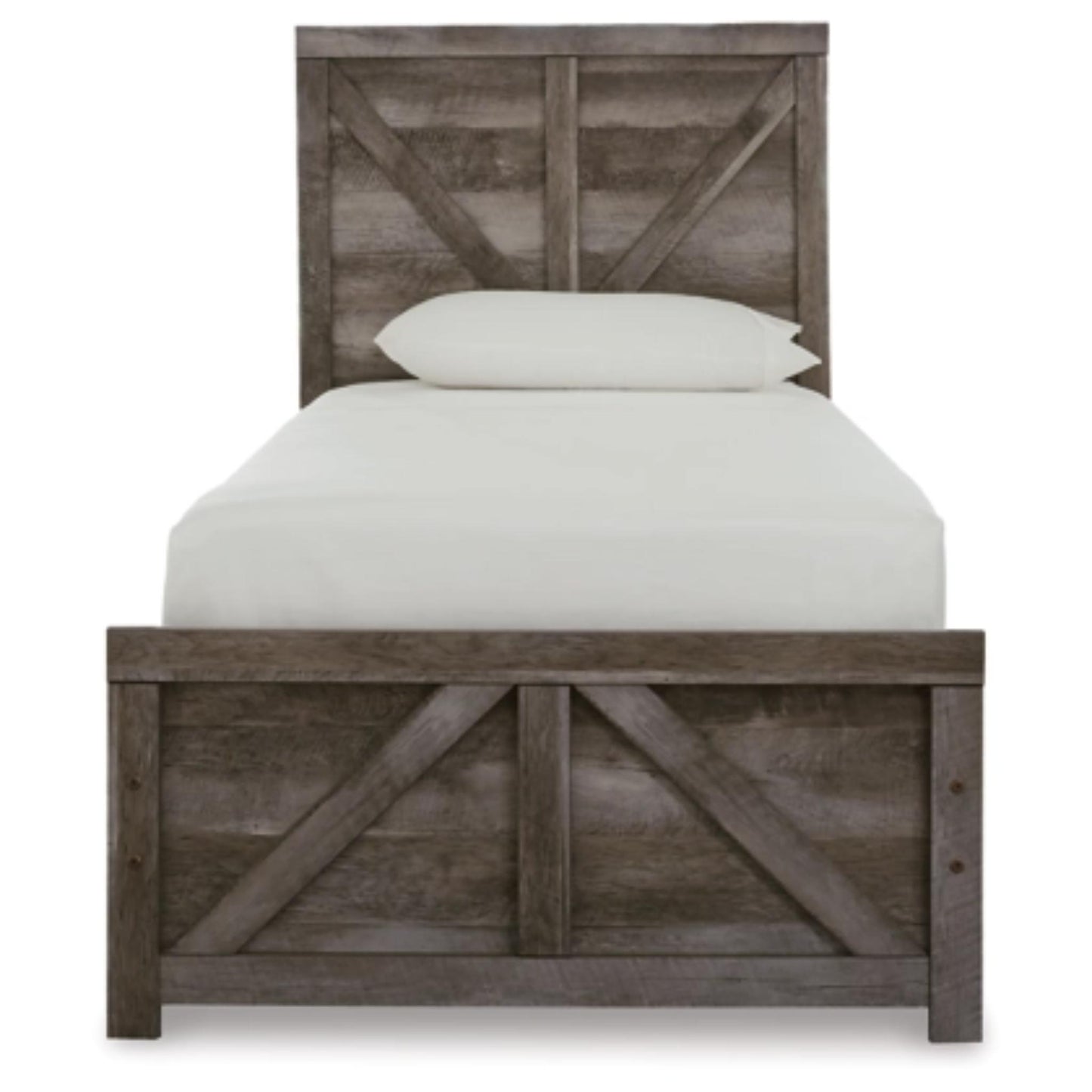 Twin Wynnlow Crossbuck Panel Bed