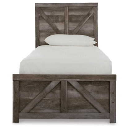 Twin Wynnlow Crossbuck Panel Bed
