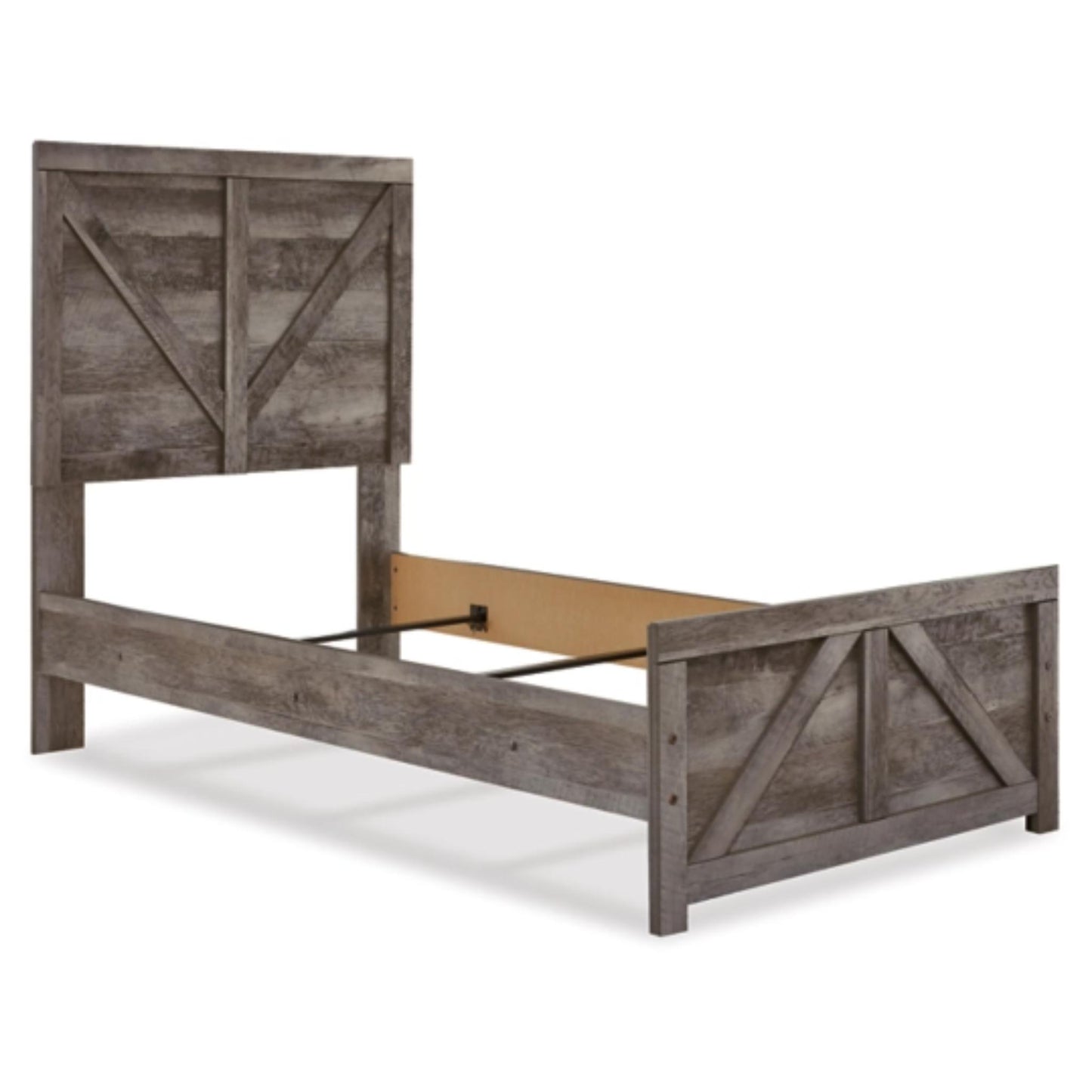 Twin Wynnlow Crossbuck Panel Bed