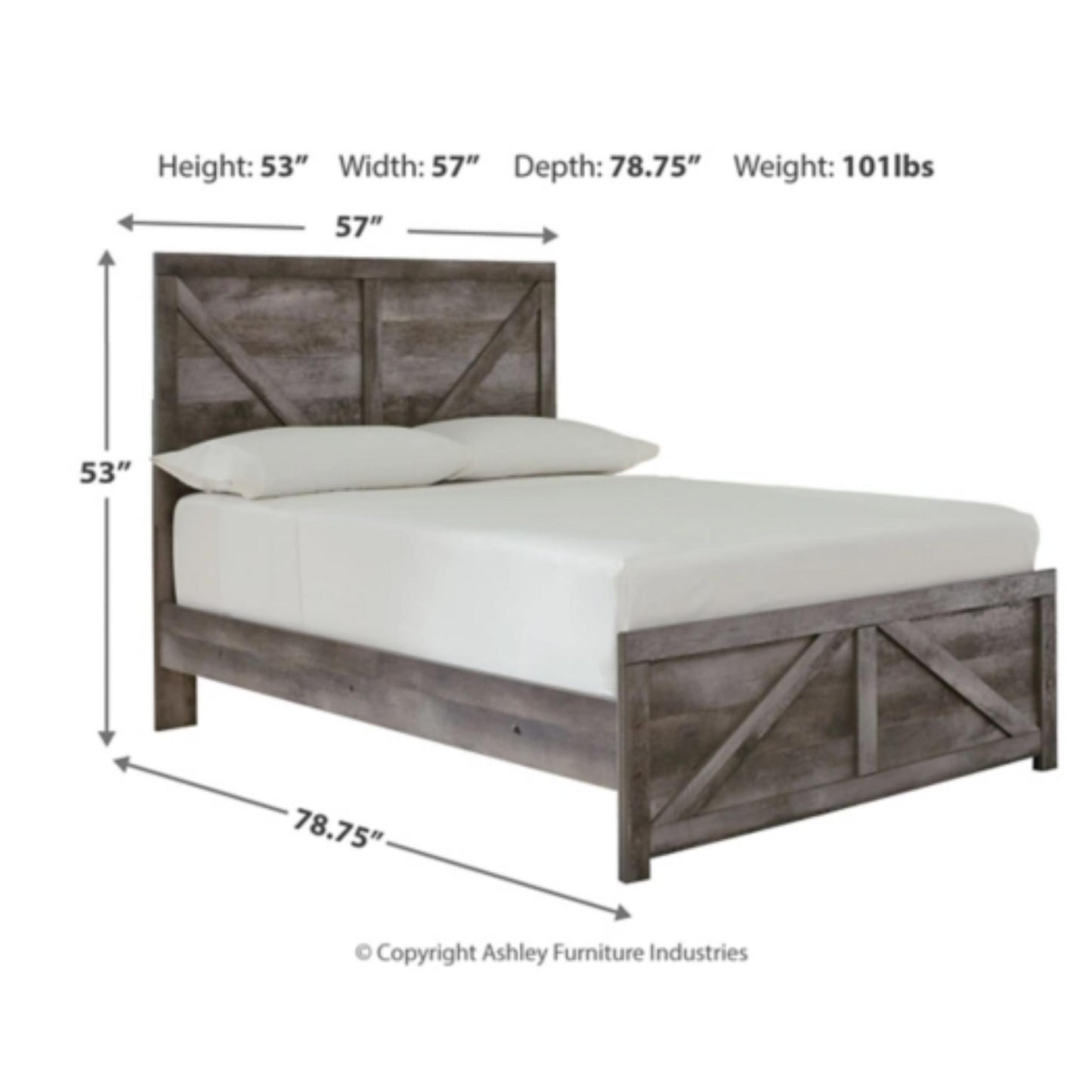Full Wynnlow Crossbuck Panel Bed