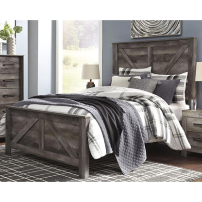 Queen Wynnlow Crossbuck Panel Bed