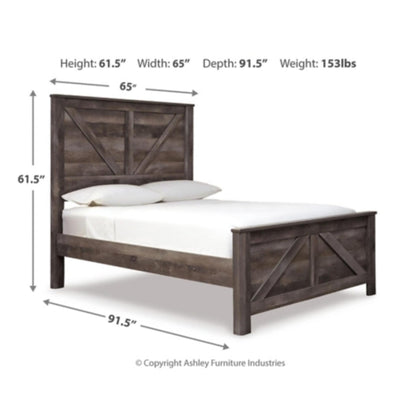 Queen Wynnlow Crossbuck Panel Bed