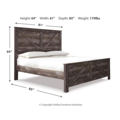 King Wynnlow Crossbuck Panel Bed