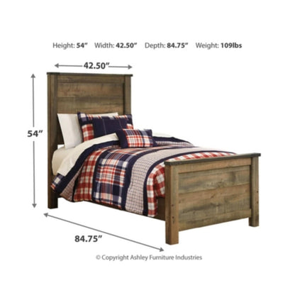 Twin Trinell Panel Bed
