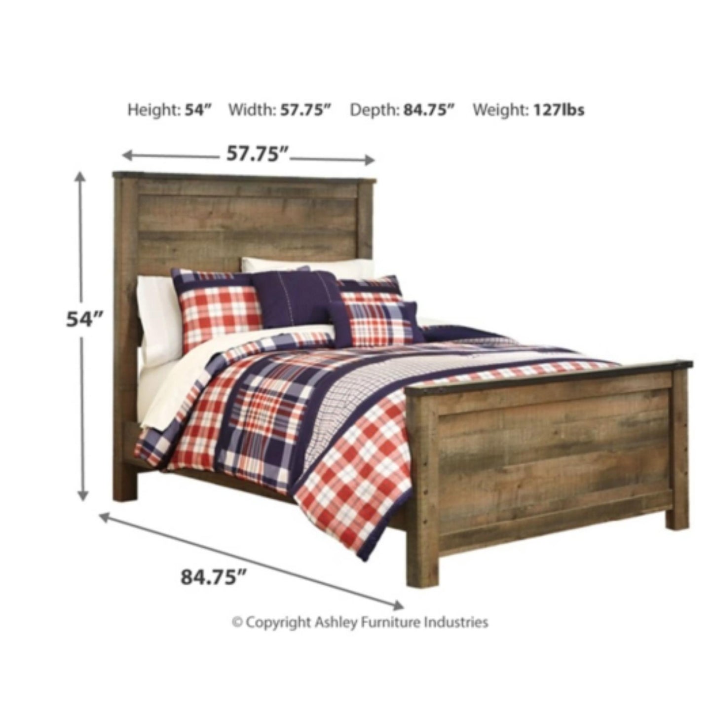 Full Trinell Panel Bed
