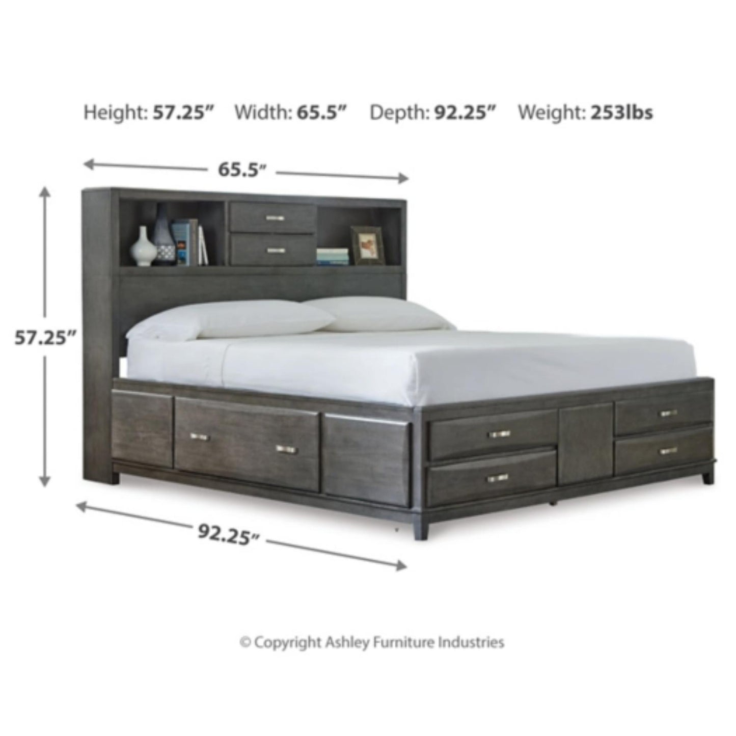 Queen Caitbrook Storage Bed with 8 Drawers