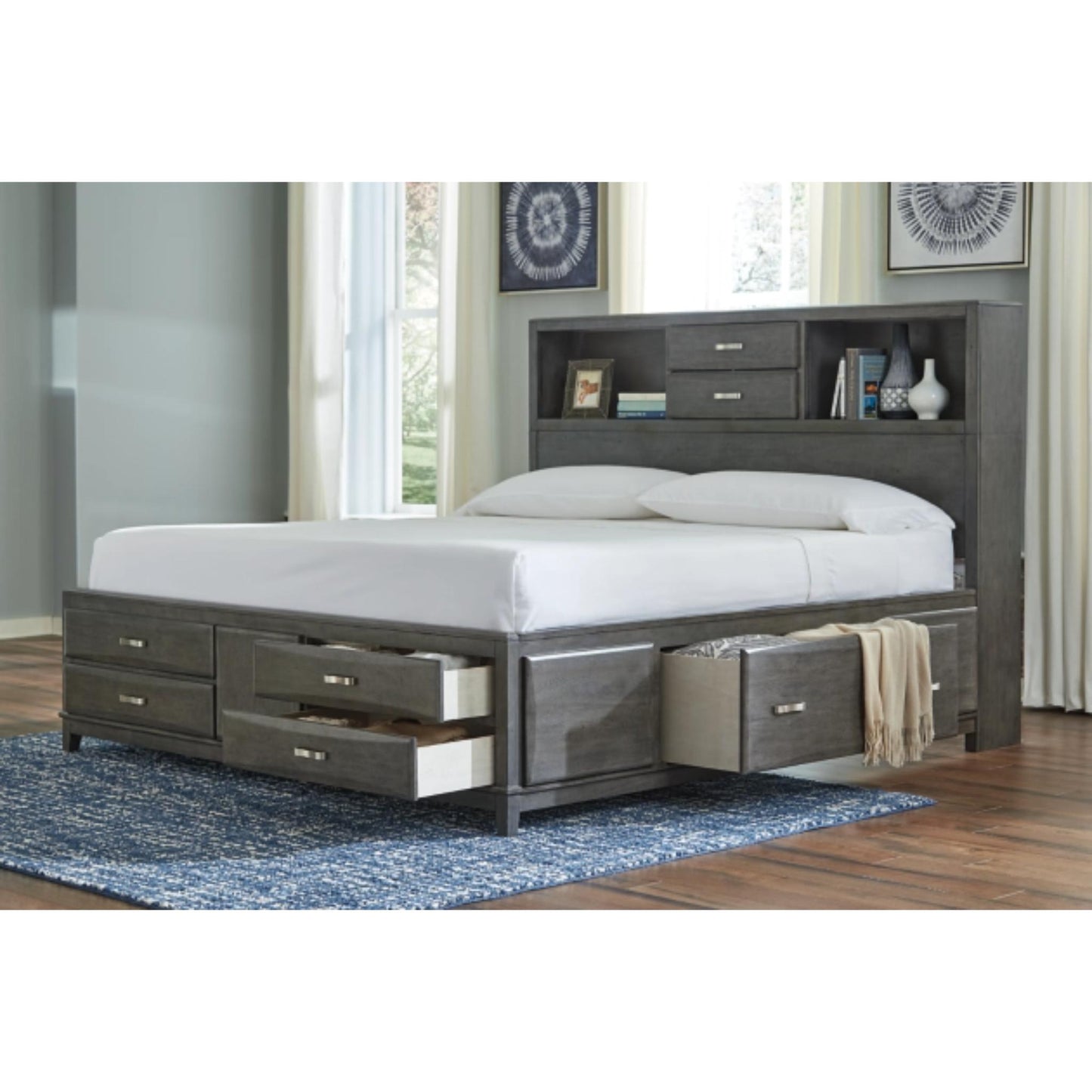 King Caitbrook Storage Bed with 8 Drawers