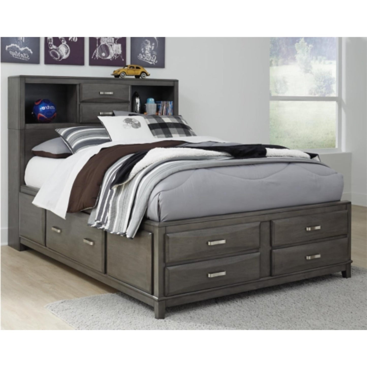 Full Caitbrook Storage Bed with 8 Drawers