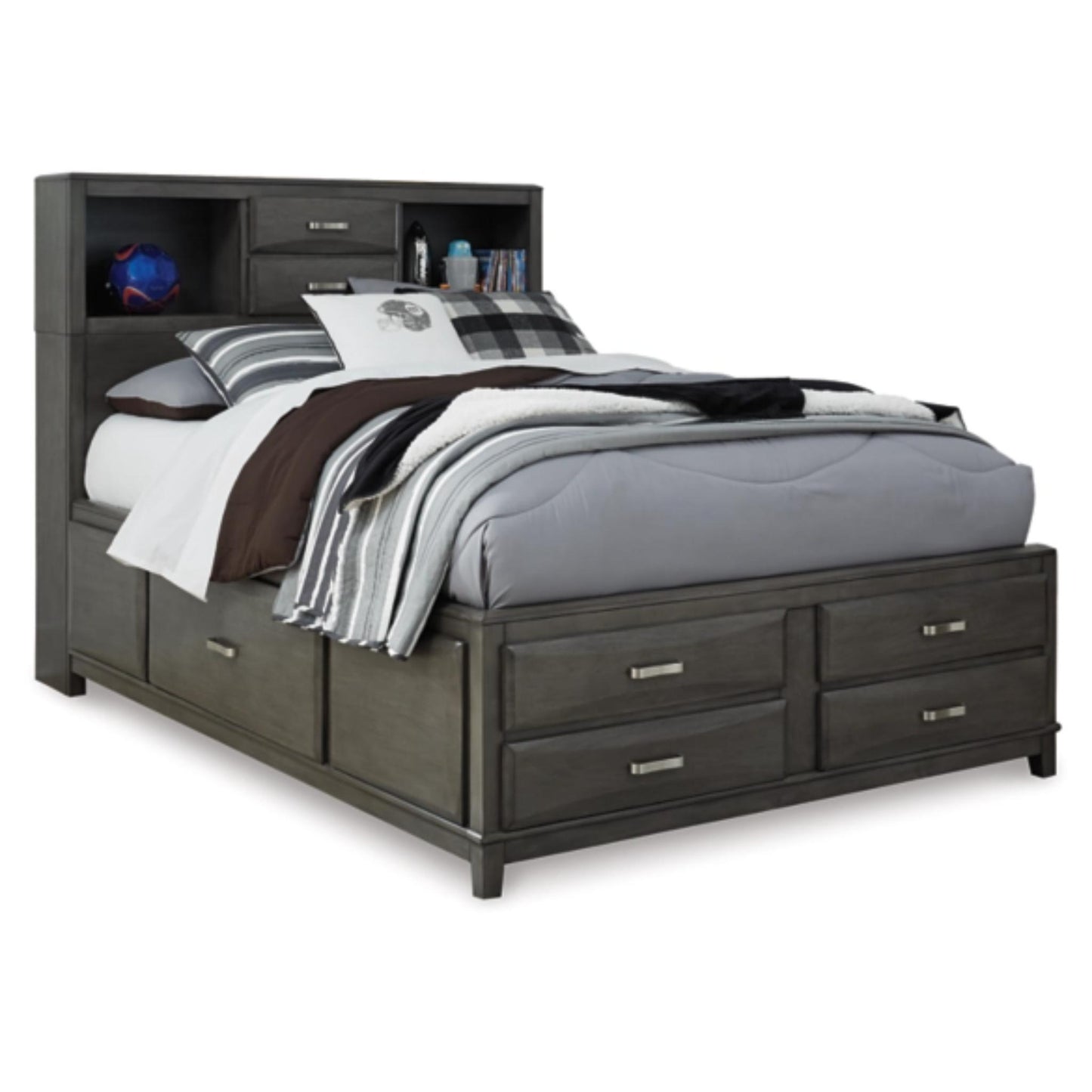 Full Caitbrook Storage Bed with 8 Drawers