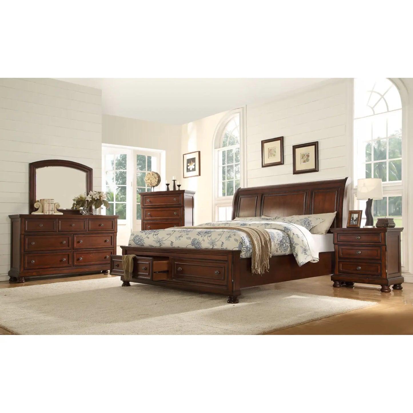 Baltimore Bedroom Set B851 (Cherry)