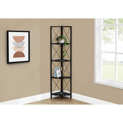 60" BOOKCASE M3646 - Brown Reclaimed / Grey / Dark Taupe / White Marble / Natural / Black / Black Marble / Espresso