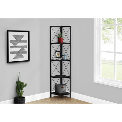 60" BOOKCASE M3646 - Brown Reclaimed / Grey / Dark Taupe / White Marble / Natural / Black / Black Marble / Espresso